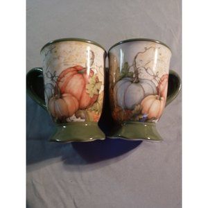 Vintage Susan Wright pumpkin cups
